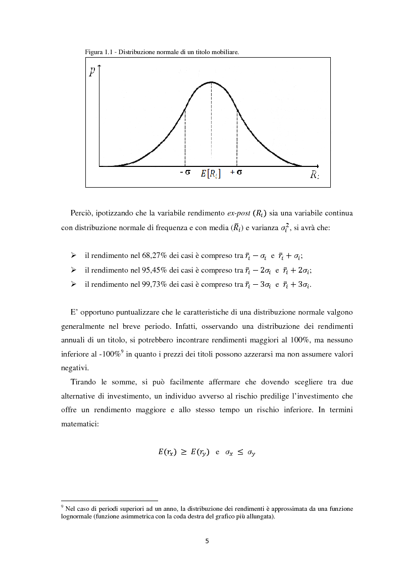 Anteprima della tesi: Scomposizione di portafogli finanziari e replica attraverso Exchange Traded Funds, Pagina 6