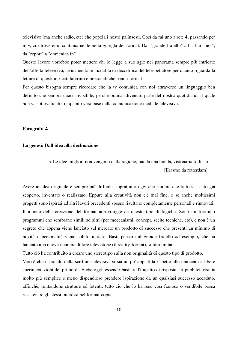 Anteprima della tesi: L'evoluzione del format: dalla televisione generalista alla web tv, Pagina 8