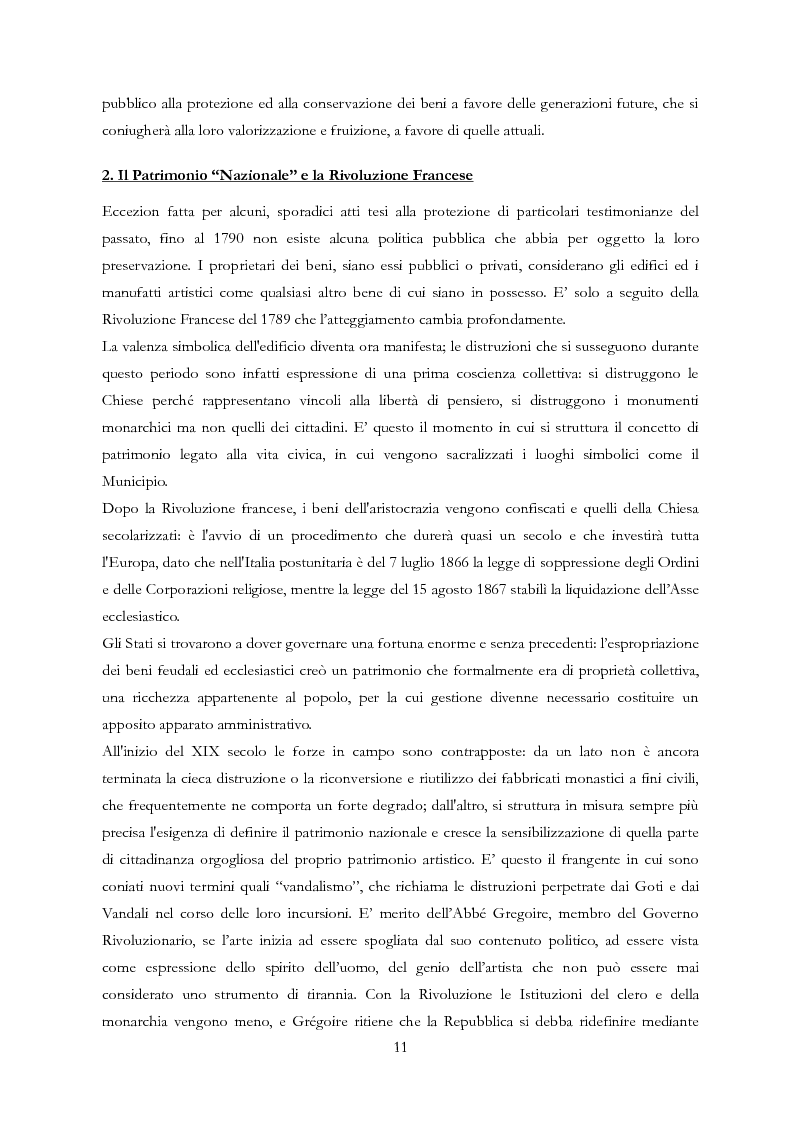 Anteprima della tesi: Le Regioni e il patrimonio culturale nel diritto internazionale, europeo e nazionale. Casi di studio e comparazione tra Italia, Francia e Spagna, Pagina 11