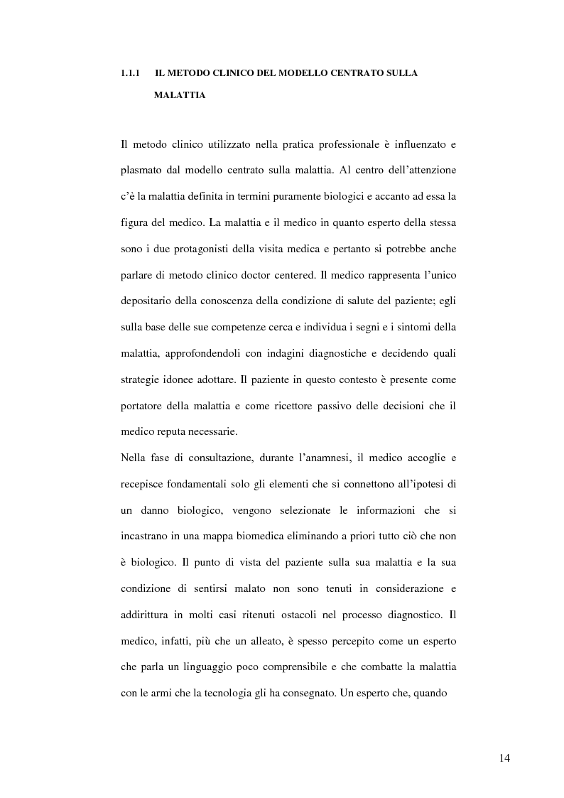 Anteprima della tesi: Modelli teorici e strumenti di analisi della relazione medico-paziente: una proposta di applicazione pratica., Pagina 11