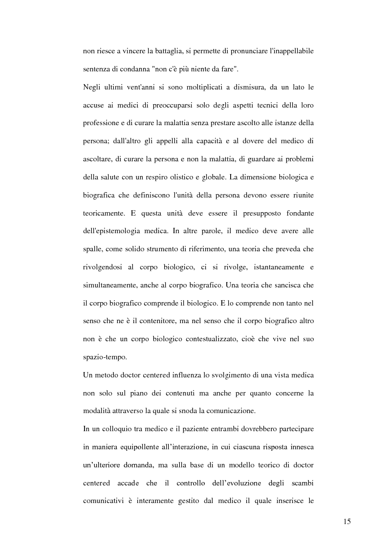 Anteprima della tesi: Modelli teorici e strumenti di analisi della relazione medico-paziente: una proposta di applicazione pratica., Pagina 12