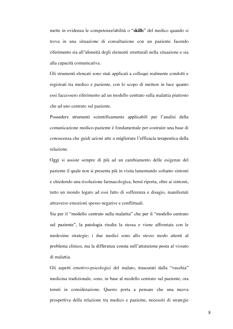 Anteprima della tesi: Modelli teorici e strumenti di analisi della relazione medico-paziente: una proposta di applicazione pratica., Pagina 5