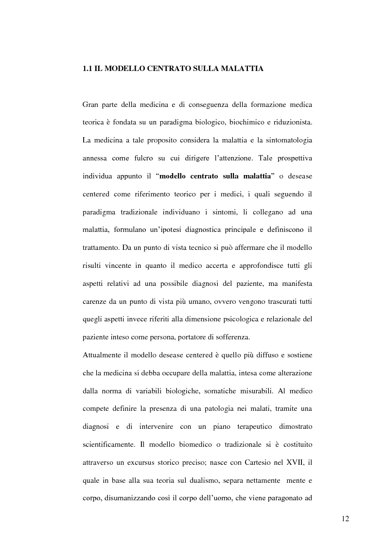 Anteprima della tesi: Modelli teorici e strumenti di analisi della relazione medico-paziente: una proposta di applicazione pratica., Pagina 9