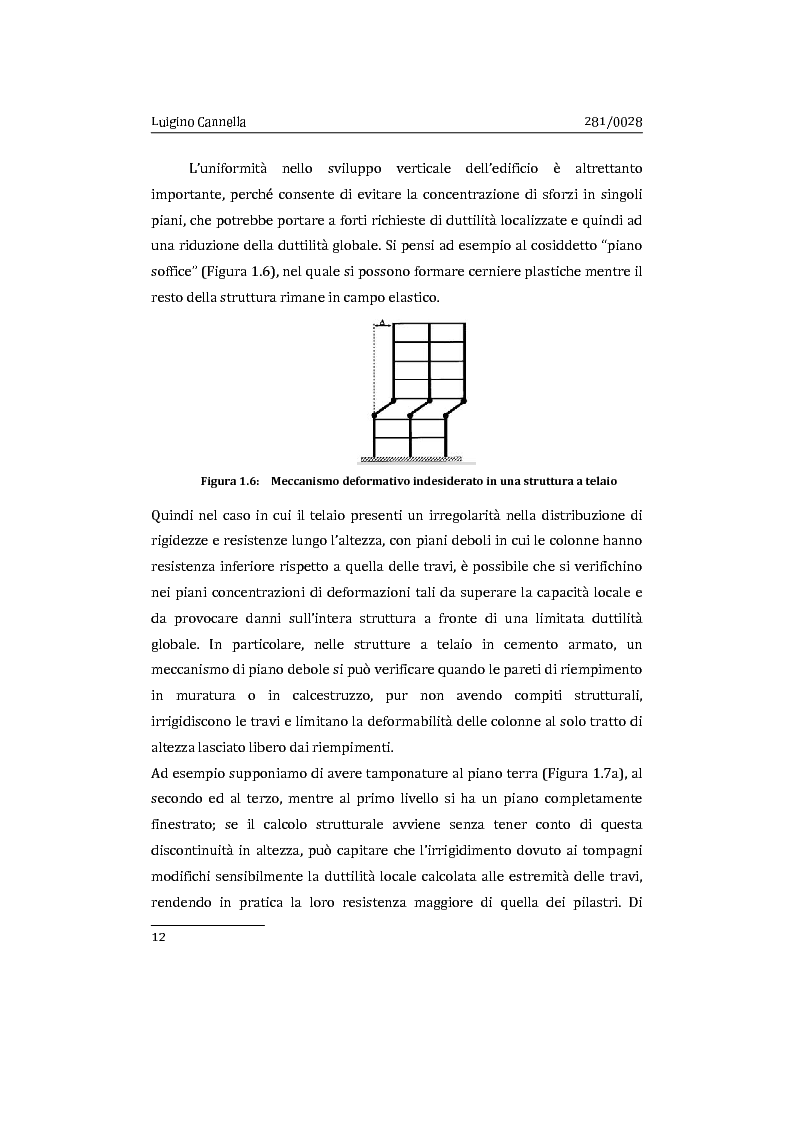 Anteprima della tesi: Applicazione comparata di metodologie per l'analisi sismica di strutture esistenti in cemento armato, Pagina 13