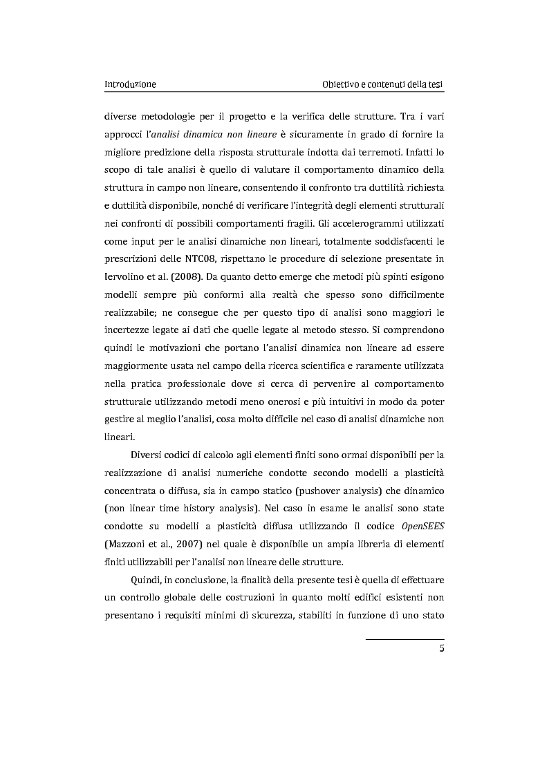 Anteprima della tesi: Applicazione comparata di metodologie per l'analisi sismica di strutture esistenti in cemento armato, Pagina 6