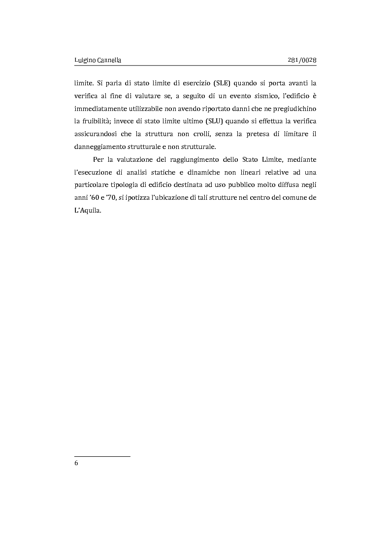 Anteprima della tesi: Applicazione comparata di metodologie per l'analisi sismica di strutture esistenti in cemento armato, Pagina 7