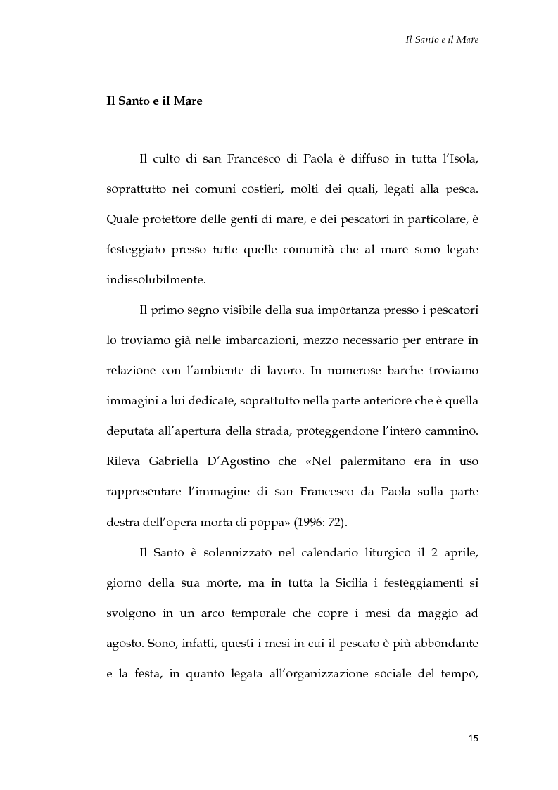 Anteprima della tesi: U Santu Patri: San Francesco da Paola, il padre del mare, Pagina 11