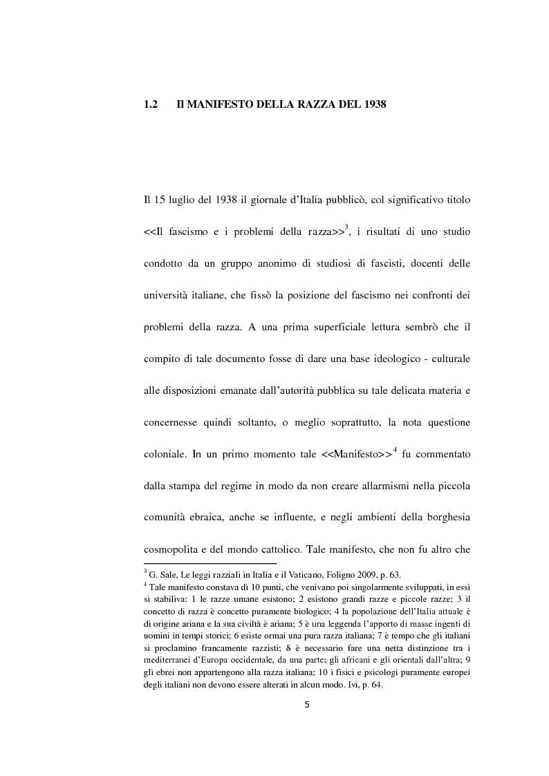 Anteprima della tesi: Il Questore Giovanni Palatucci e le leggi razziali, Pagina 3