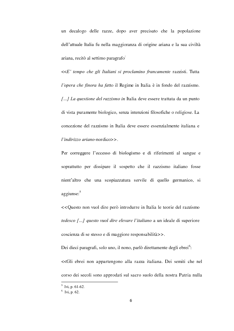 Anteprima della tesi: Il Questore Giovanni Palatucci e le leggi razziali, Pagina 4