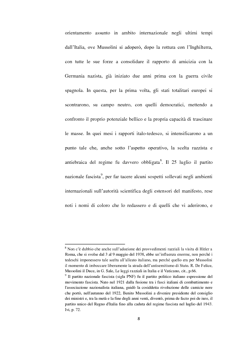Anteprima della tesi: Il Questore Giovanni Palatucci e le leggi razziali, Pagina 6