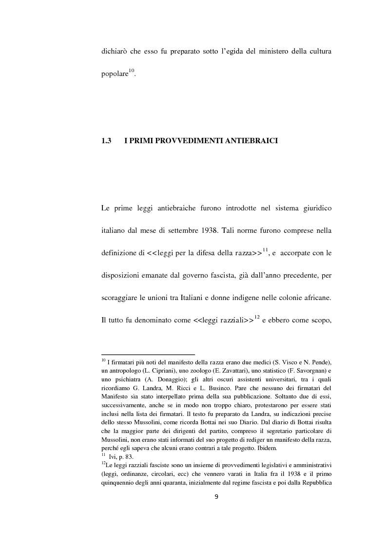 Anteprima della tesi: Il Questore Giovanni Palatucci e le leggi razziali, Pagina 7