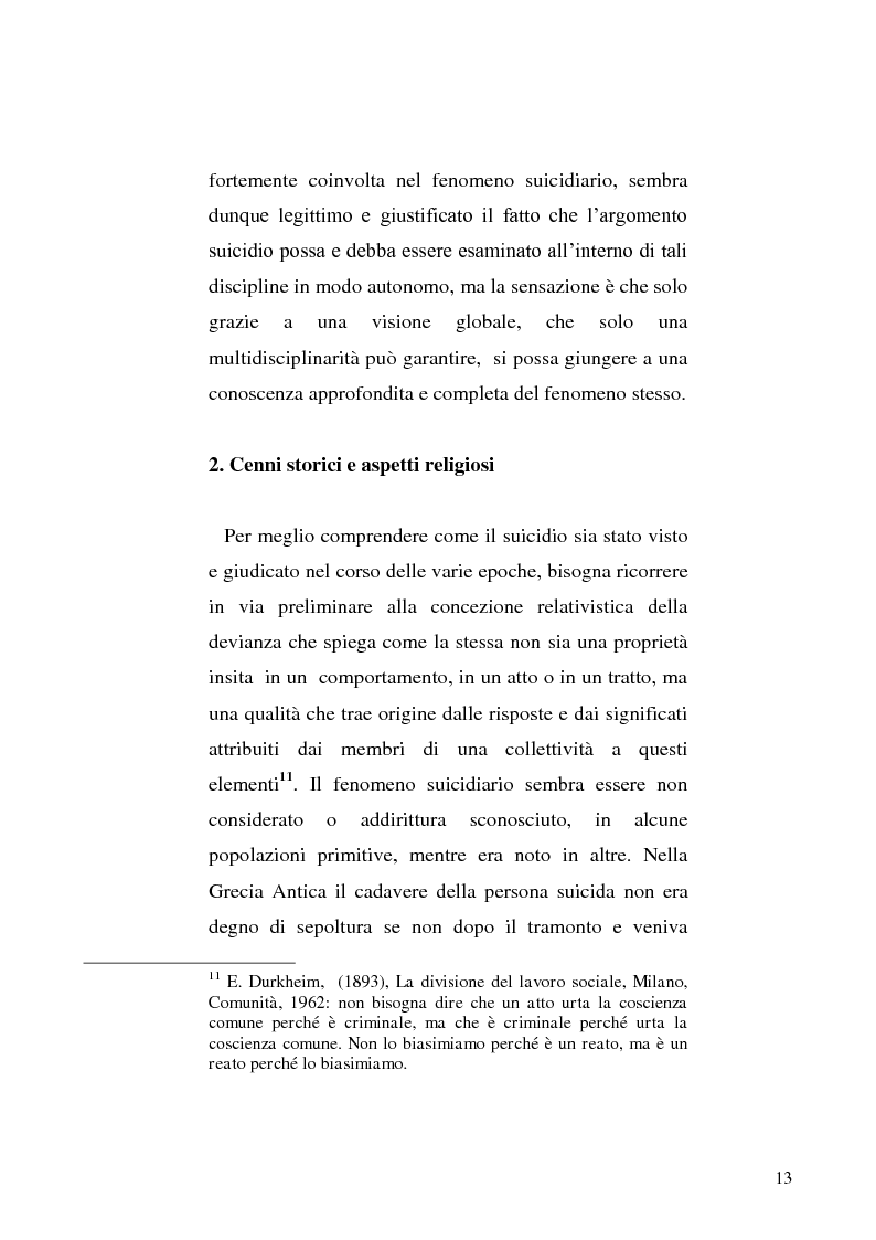Anteprima della tesi: L'incidente stradale come mezzo di suicidio. Tecniche investigative e profilo criminologico della vittima., Pagina 10
