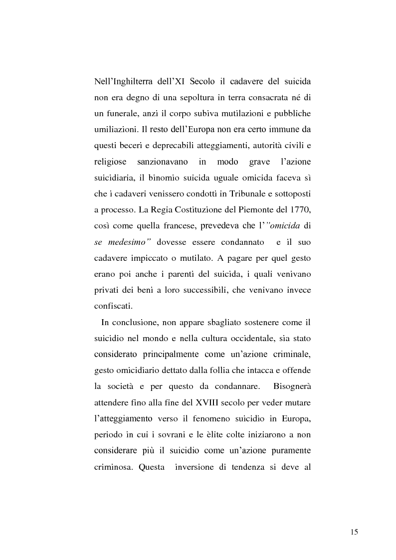 Anteprima della tesi: L'incidente stradale come mezzo di suicidio. Tecniche investigative e profilo criminologico della vittima., Pagina 12