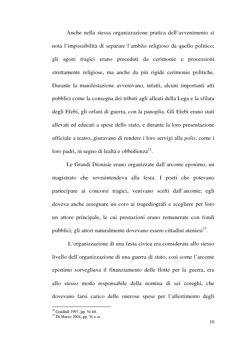 Anteprima della tesi: La scelta tragica e la concezione della colpa: il mito di Edipo e l’Agamennone di Eschilo., Pagina 10