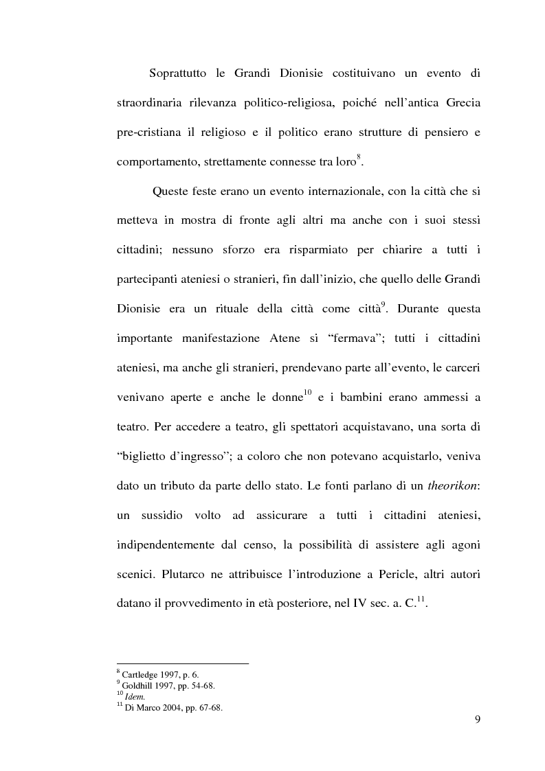 Anteprima della tesi: La scelta tragica e la concezione della colpa: il mito di Edipo e l’Agamennone di Eschilo., Pagina 9