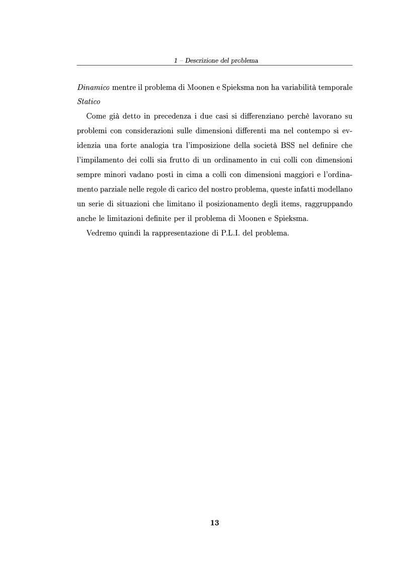 Anteprima della tesi: Modelli ed algoritmi per un problema di pallet loading, Pagina 11