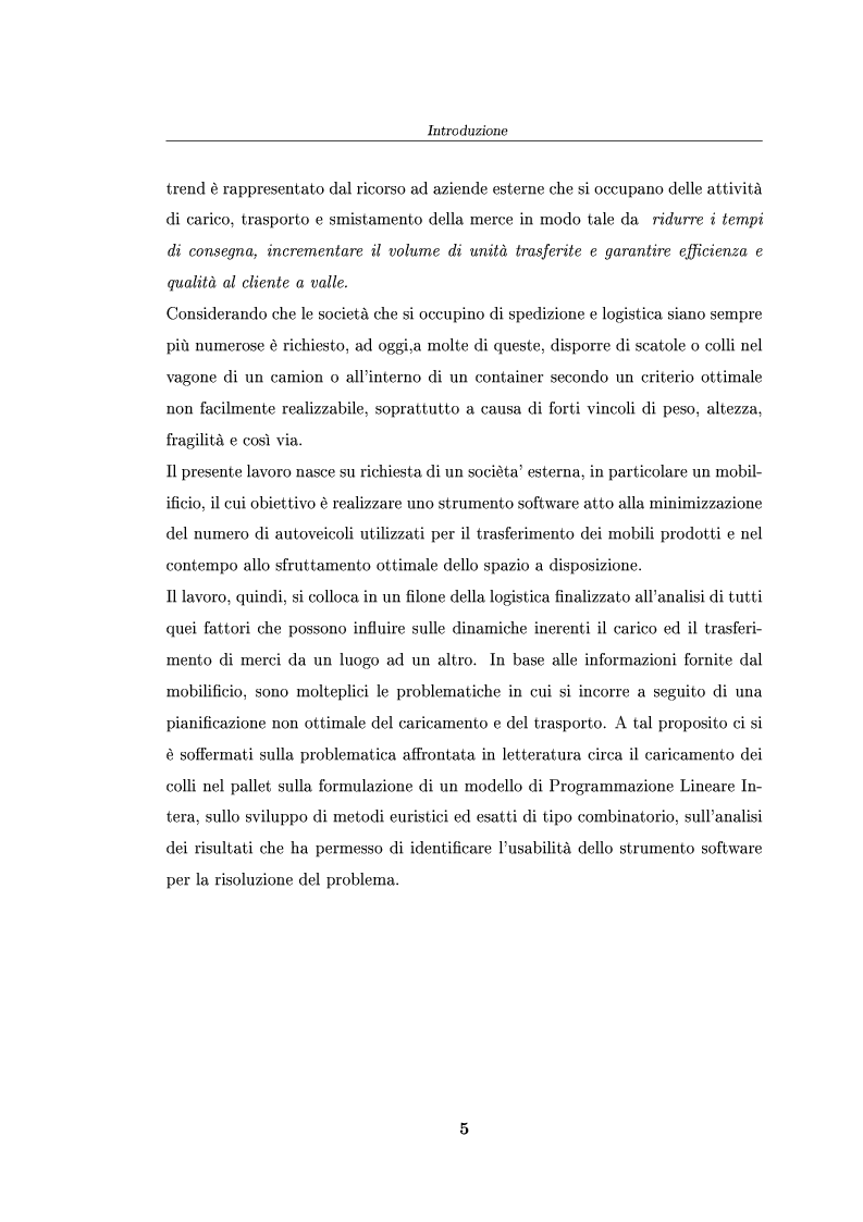 Anteprima della tesi: Modelli ed algoritmi per un problema di pallet loading, Pagina 3