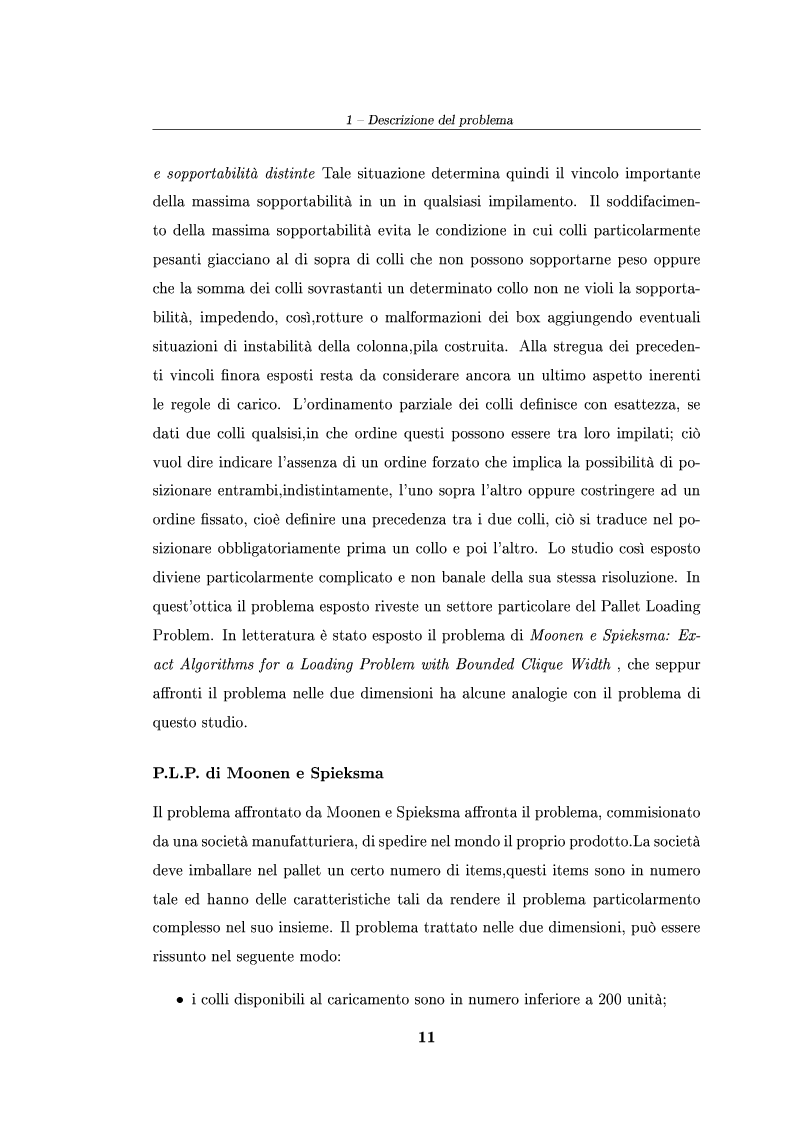 Anteprima della tesi: Modelli ed algoritmi per un problema di pallet loading, Pagina 9