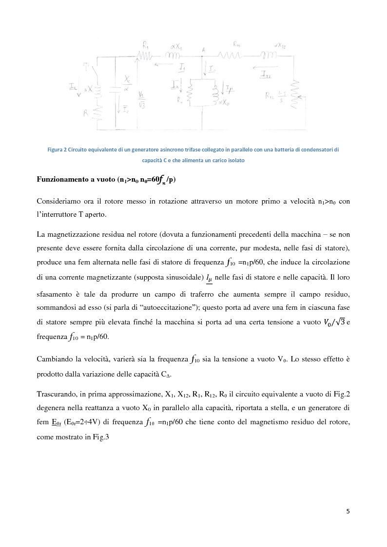 Anteprima della tesi: Funzionamento di un generatore asincrono in isola, Pagina 4