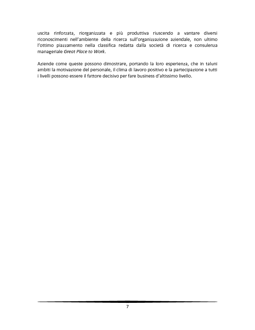 Anteprima della tesi: La motivazione come leva strategica dopo una riorganizzazione aziendale, Pagina 3