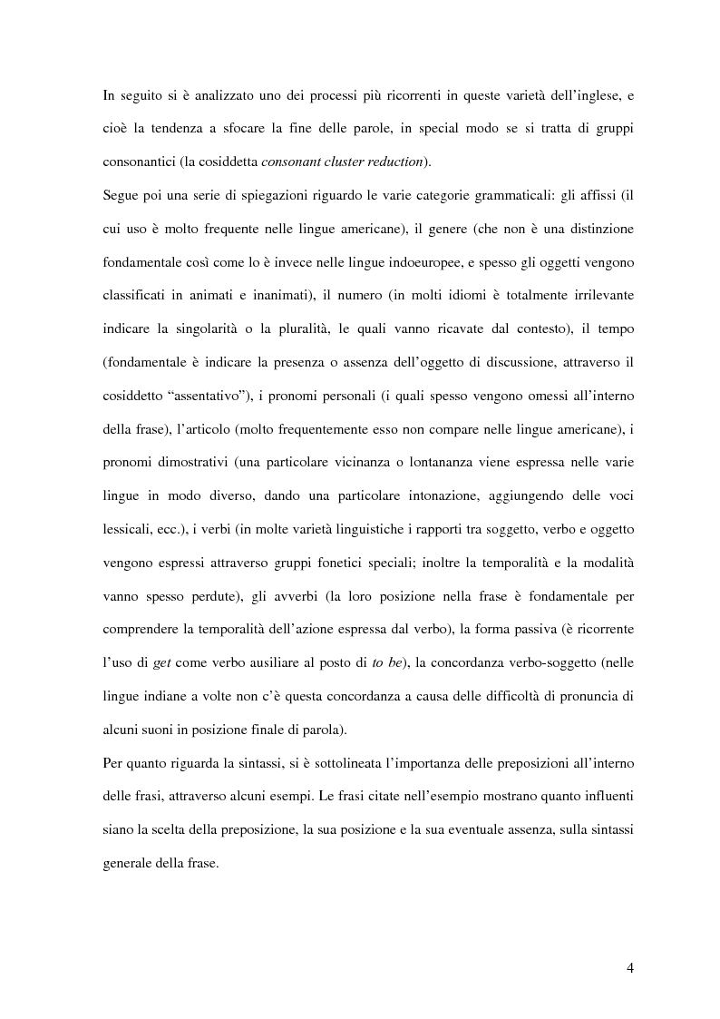 Anteprima della tesi: American Indian English: storia e caratteristiche, Pagina 7