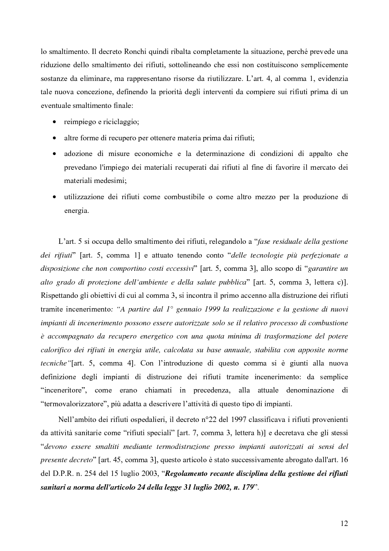 Anteprima della tesi: Rilevamento apparecchiature e consumi elettrici dell'impianto di incenerimento rifiuti sanitari di Roma, Pagina 7