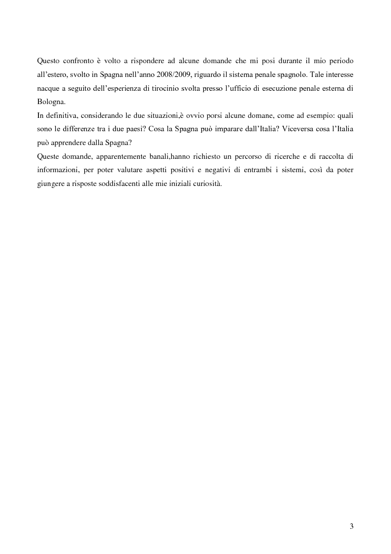 Anteprima della tesi: Servizio sociale e sistema penitenziario, tesi comparativa sulla rieducazione penitenziaria in Italia e in Spagna, Pagina 3