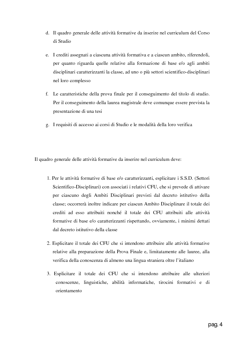 Anteprima della tesi: Web Application per la creazione e gestione di corsi di laurea in base al D.M. 270., Pagina 4