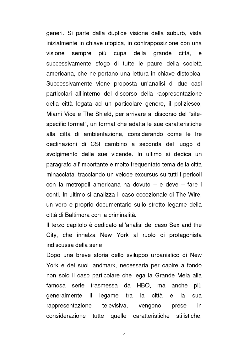 Anteprima della tesi: Il ruolo della città nella serie tv americana: New York in Sex and the City, Pagina 4