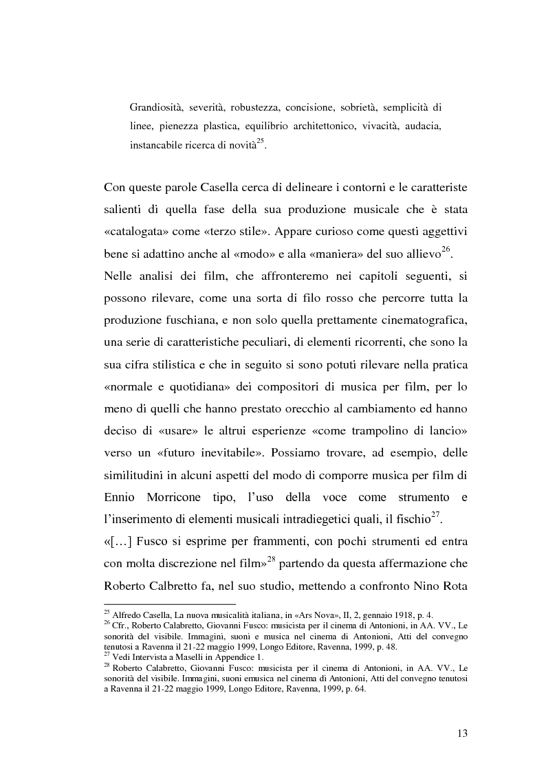 Anteprima della tesi: La musica per film e il cinema moderno. Giovanni Fusco tra Antonioni e Resnais, Pagina 10