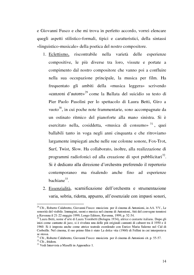Anteprima della tesi: La musica per film e il cinema moderno. Giovanni Fusco tra Antonioni e Resnais, Pagina 11