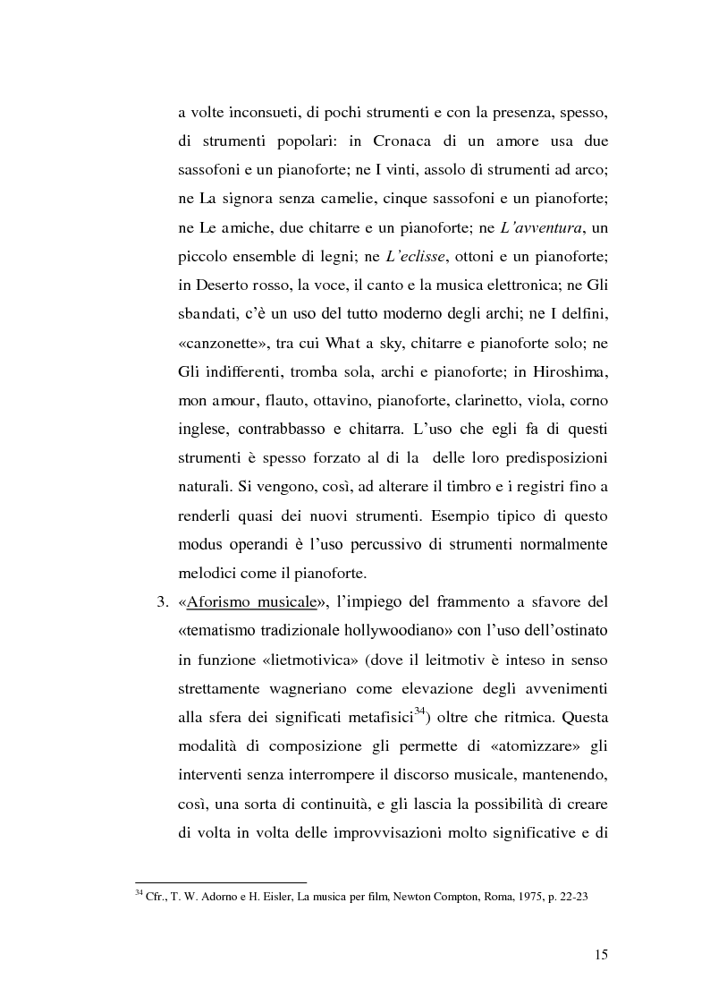 Anteprima della tesi: La musica per film e il cinema moderno. Giovanni Fusco tra Antonioni e Resnais, Pagina 12