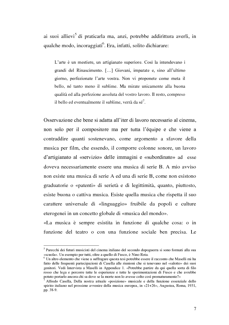 Anteprima della tesi: La musica per film e il cinema moderno. Giovanni Fusco tra Antonioni e Resnais, Pagina 4