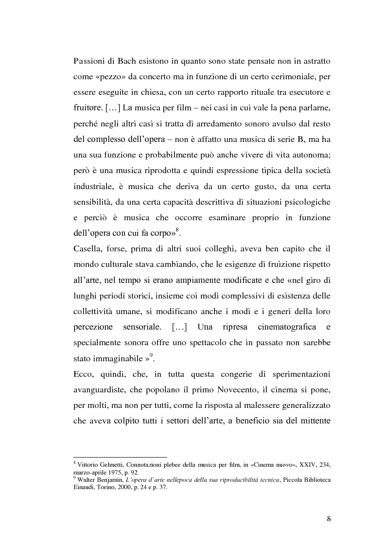 Anteprima della tesi: La musica per film e il cinema moderno. Giovanni Fusco tra Antonioni e Resnais, Pagina 5