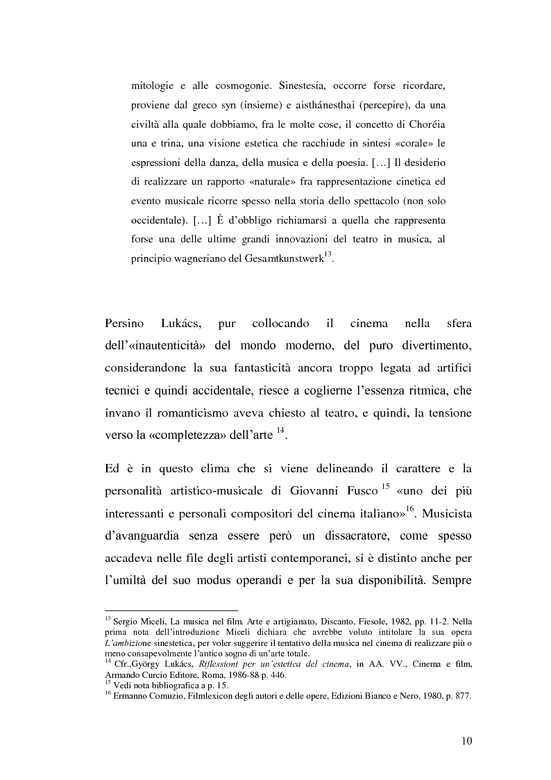 Anteprima della tesi: La musica per film e il cinema moderno. Giovanni Fusco tra Antonioni e Resnais, Pagina 7