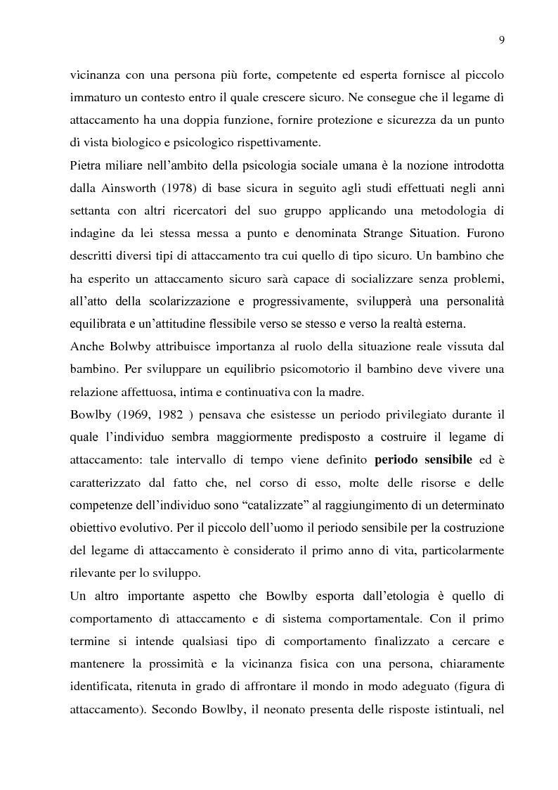 Anteprima della tesi: Stile disciplinare e sicurezza dell'attaccamento: uno studio empirico in due diverse fasce di età., Pagina 3