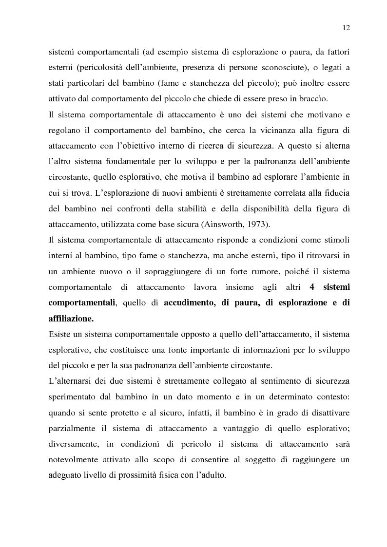 Anteprima della tesi: Stile disciplinare e sicurezza dell'attaccamento: uno studio empirico in due diverse fasce di età., Pagina 6