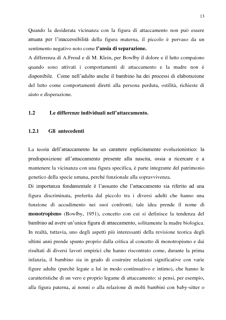 Anteprima della tesi: Stile disciplinare e sicurezza dell'attaccamento: uno studio empirico in due diverse fasce di età., Pagina 7