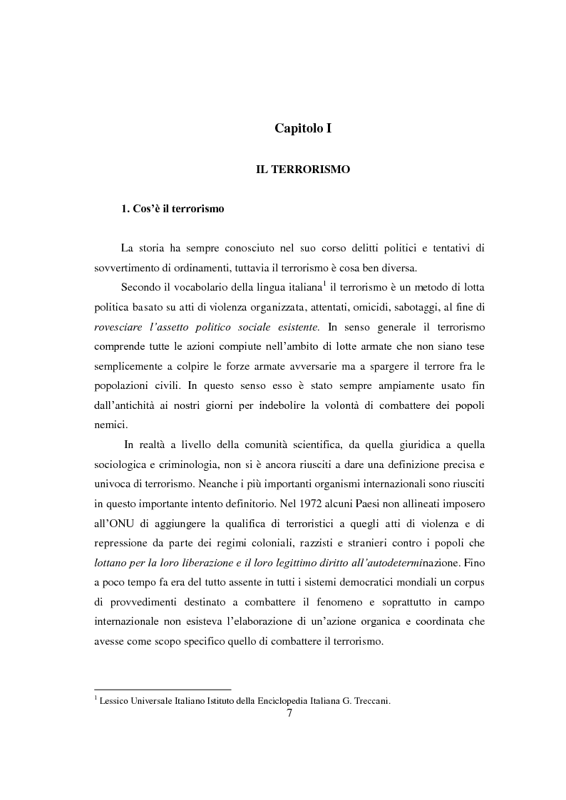 Anteprima della tesi: Bioterrorismo: antrace come strumento di aggressione. Aspetti psicologici del terrorismo, Pagina 4