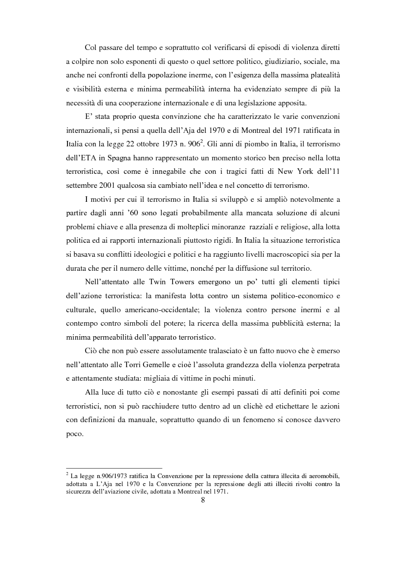 Anteprima della tesi: Bioterrorismo: antrace come strumento di aggressione. Aspetti psicologici del terrorismo, Pagina 5
