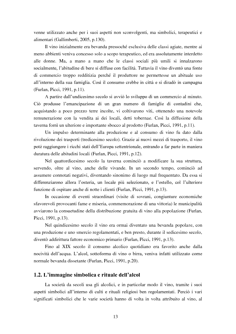 Anteprima della tesi: Giovani e alcol. Un approfondimento empirico nella realtà feltrina, Pagina 10