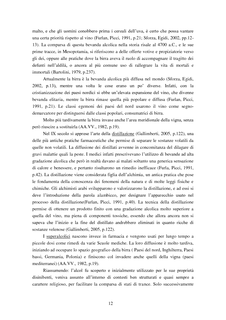 Anteprima della tesi: Giovani e alcol. Un approfondimento empirico nella realtà feltrina, Pagina 9