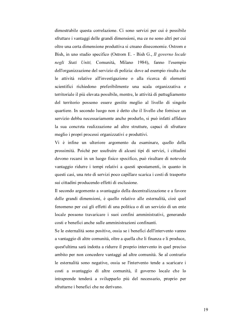 Anteprima della tesi: Principali problematiche di attuazione del disegno di federalismo fiscale in Italia, Pagina 16