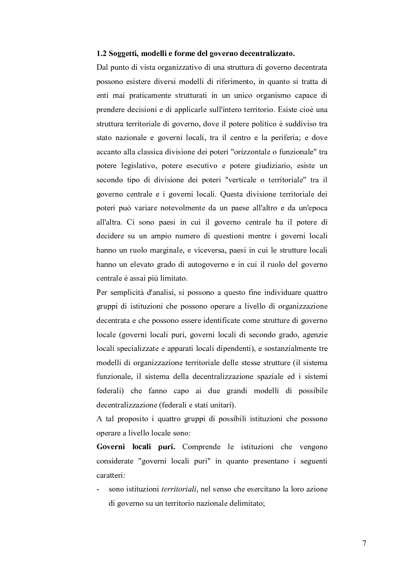 Anteprima della tesi: Principali problematiche di attuazione del disegno di federalismo fiscale in Italia, Pagina 4