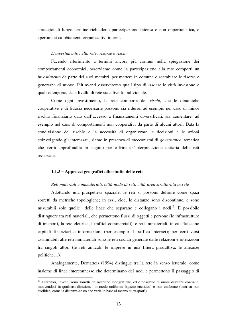 Anteprima della tesi: Reti internazionali e cooperazione tra città: logiche e problematiche del networking attivo nella definizione di politiche e progetti urbani, Pagina 14