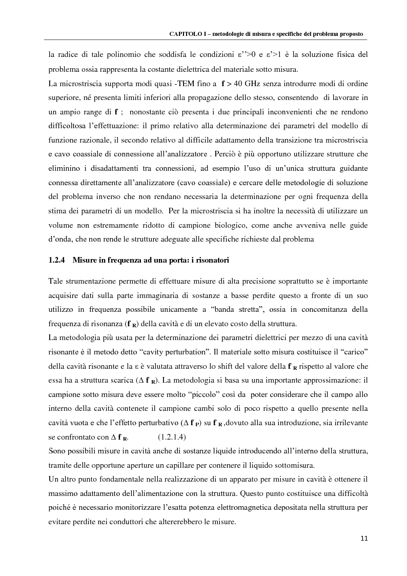 Anteprima della tesi: Spettroscopia dielettrica per la caratterizzazione morfologica di eritrociti umani, Pagina 13