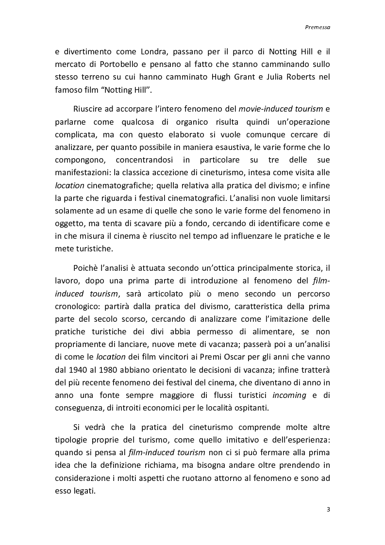 Anteprima della tesi: Sinergie tra turismo e cinema: un'analisi storica delle diverse forme del film-induced tourism, Pagina 3