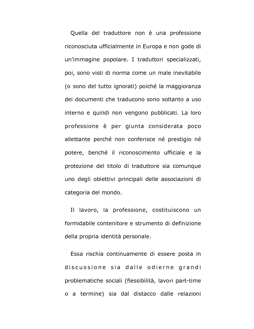 Anteprima della tesi: Il mondo da tradurre - Vita e professione di traduttori e interpreti, Pagina 7