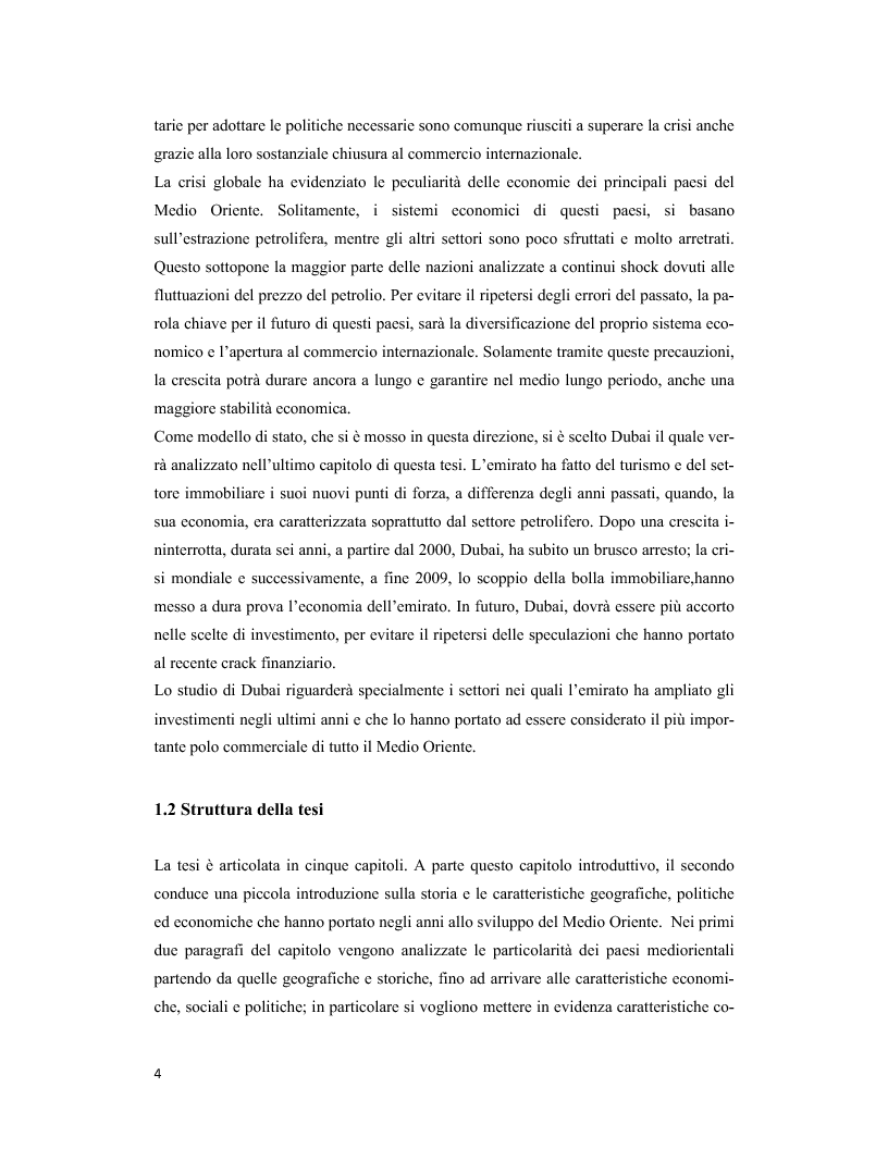 Anteprima della tesi: Il Medio Oriente: quadro macroeconomico e il caso Dubai, Pagina 3