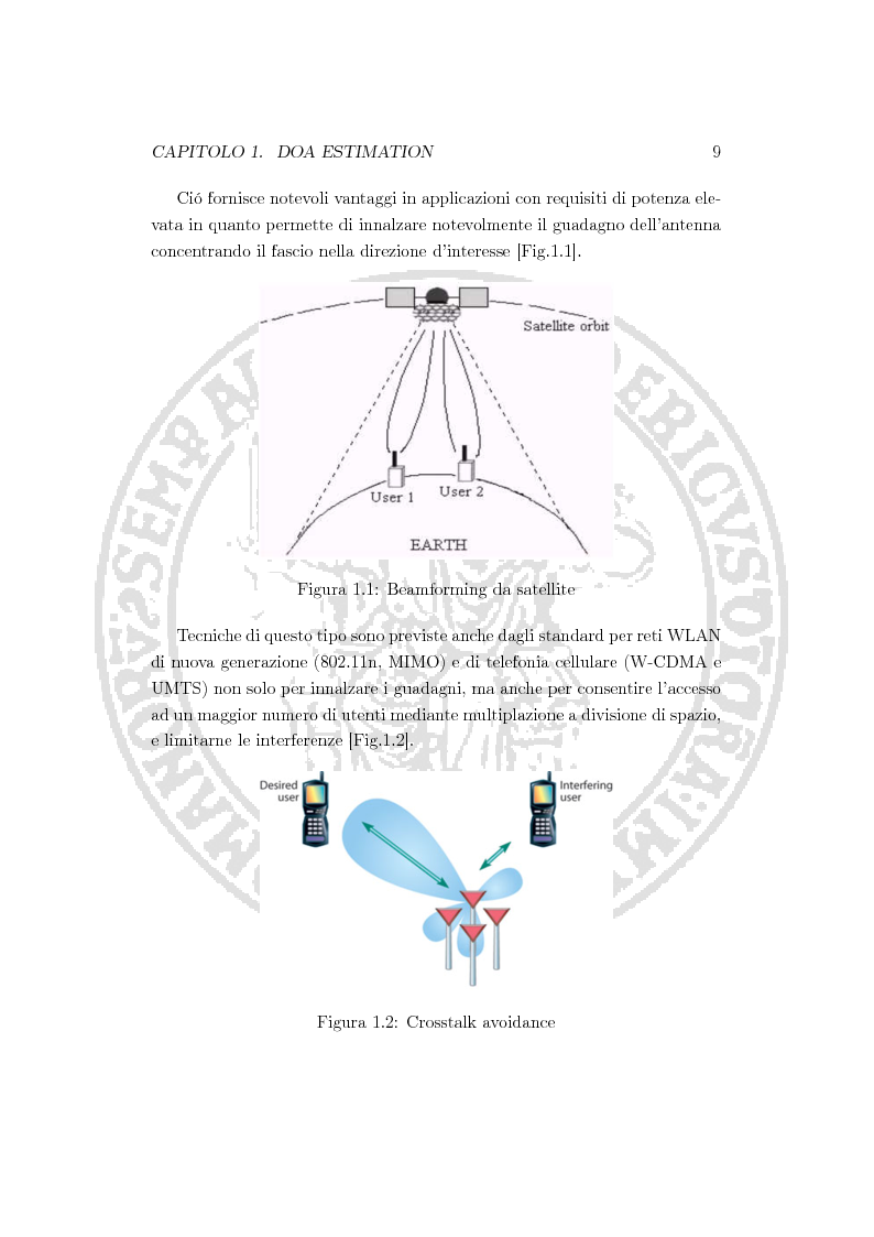 Anteprima della tesi: Un nuovo approccio alla stima della direzione di arrivo, Pagina 3